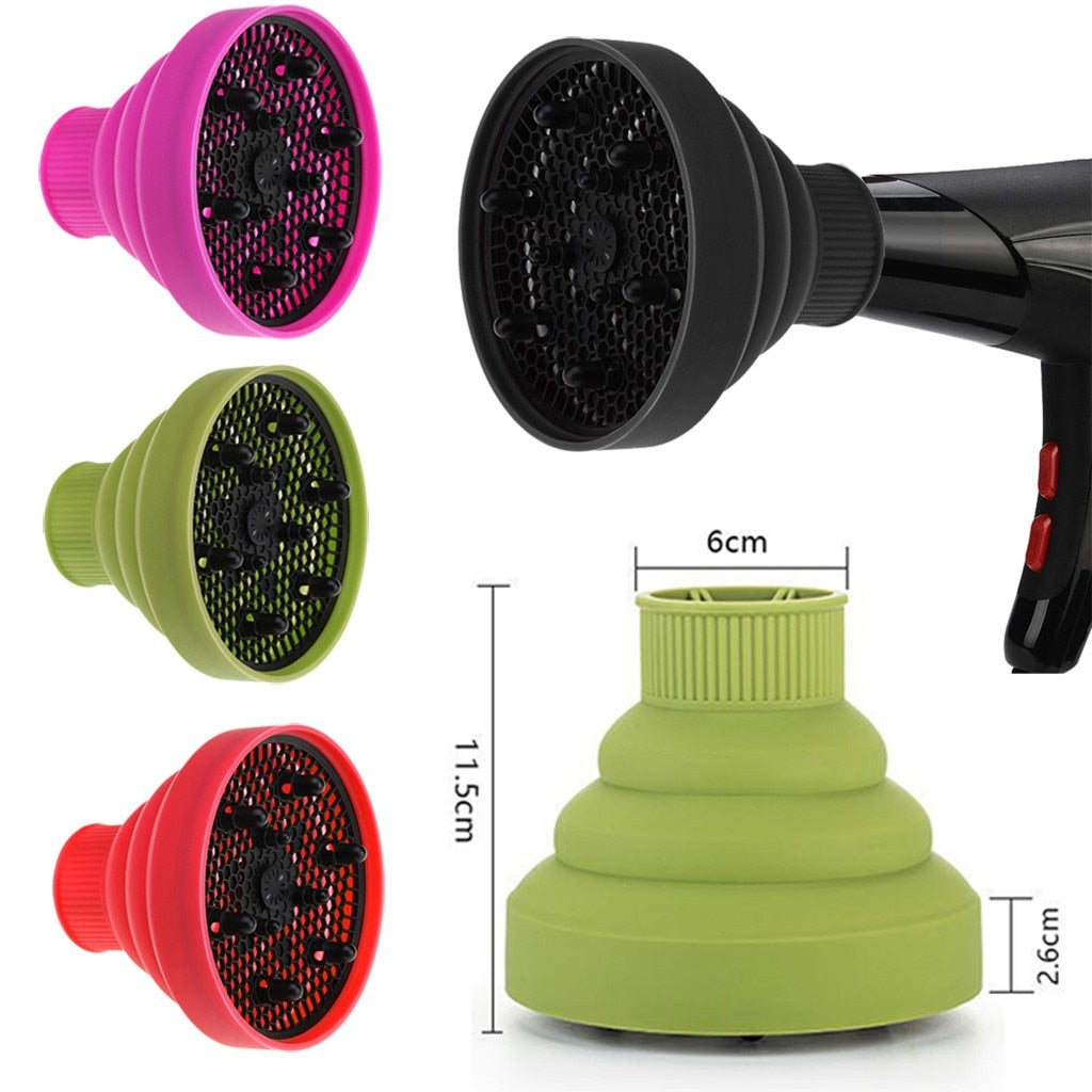 Difusor Plegable de Silicona para Secado y Estilizado de Cabello
