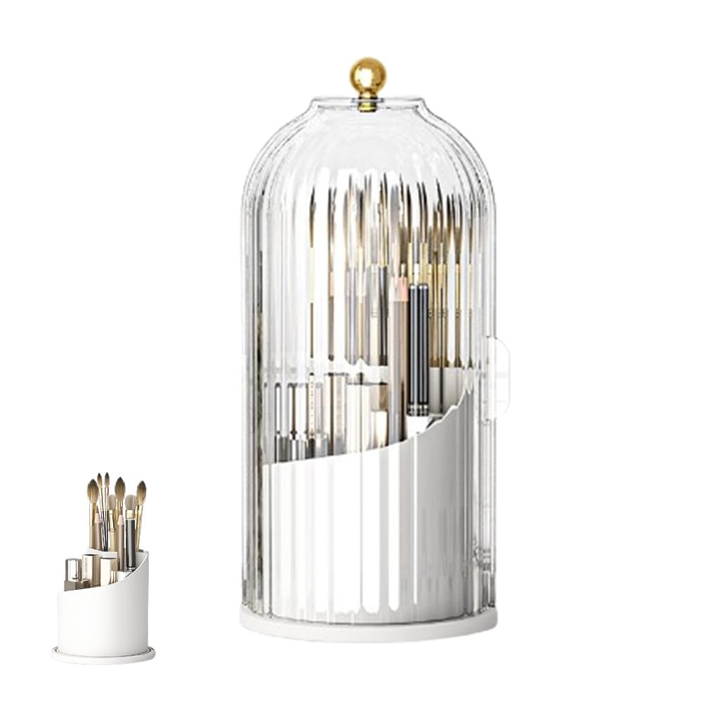 360° Rotating Transparent Bathroom Organizer