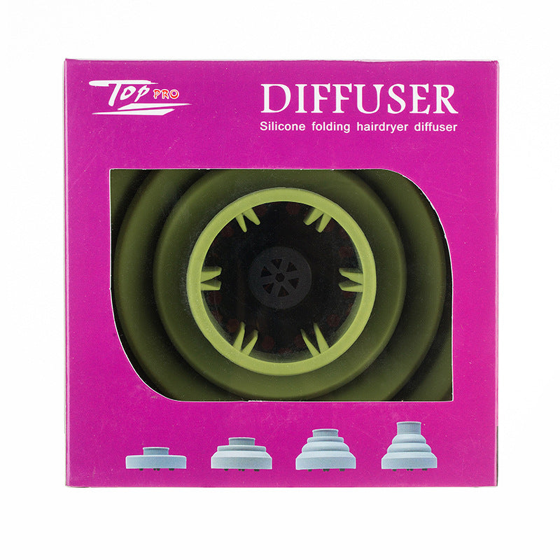 Difusor Plegable de Silicona para Secado y Estilizado de Cabello