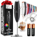 Zulay Kitchen QuickWhip Milk Frother - Includes 2 Batteries