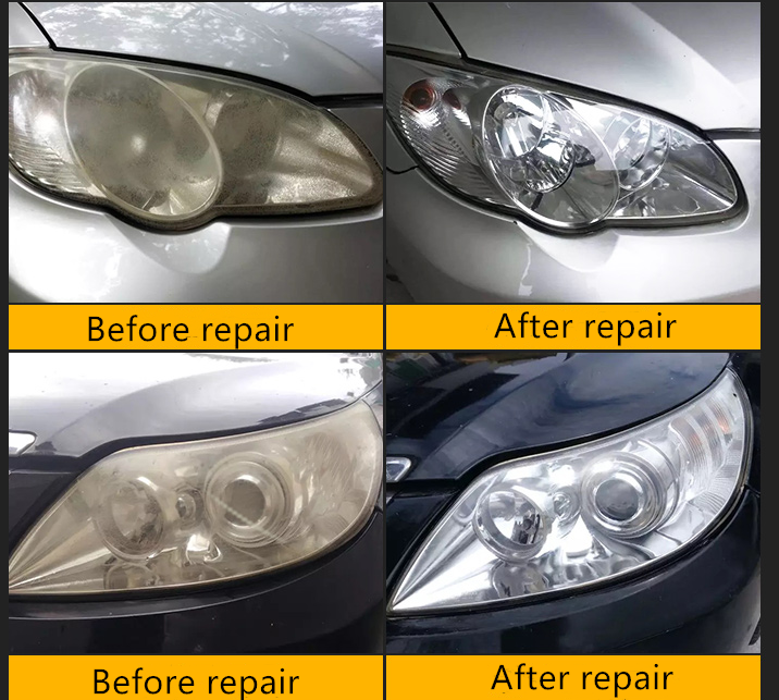 Kit de Restauración de Faros - Fluido y Herramientas para Reparación